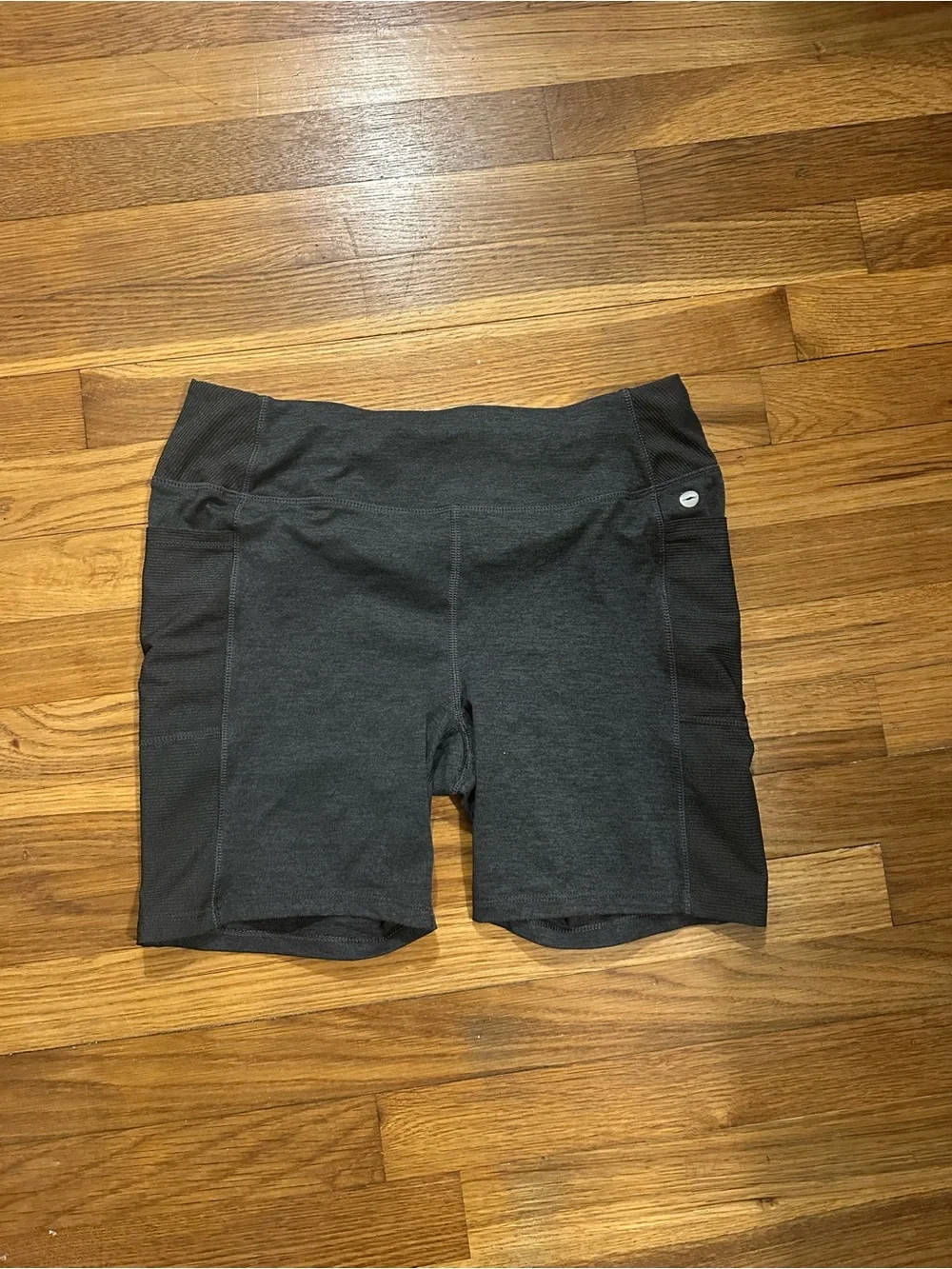 Avia Charcoal Gray Athletic Bike Shorts